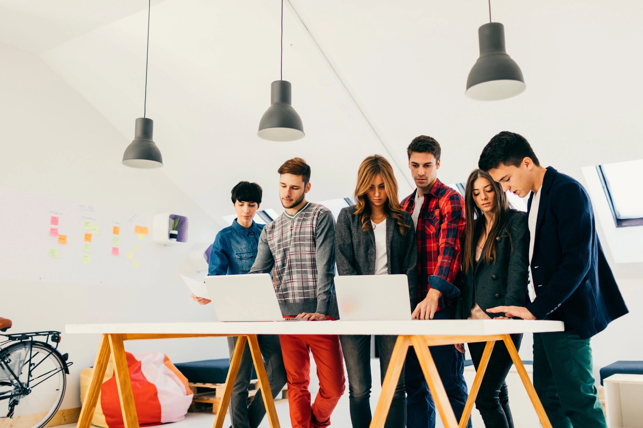 Start-up Development Team Collaborating.